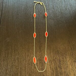 Vintage Kendra Scott “Tory” Necklace in Bright Red